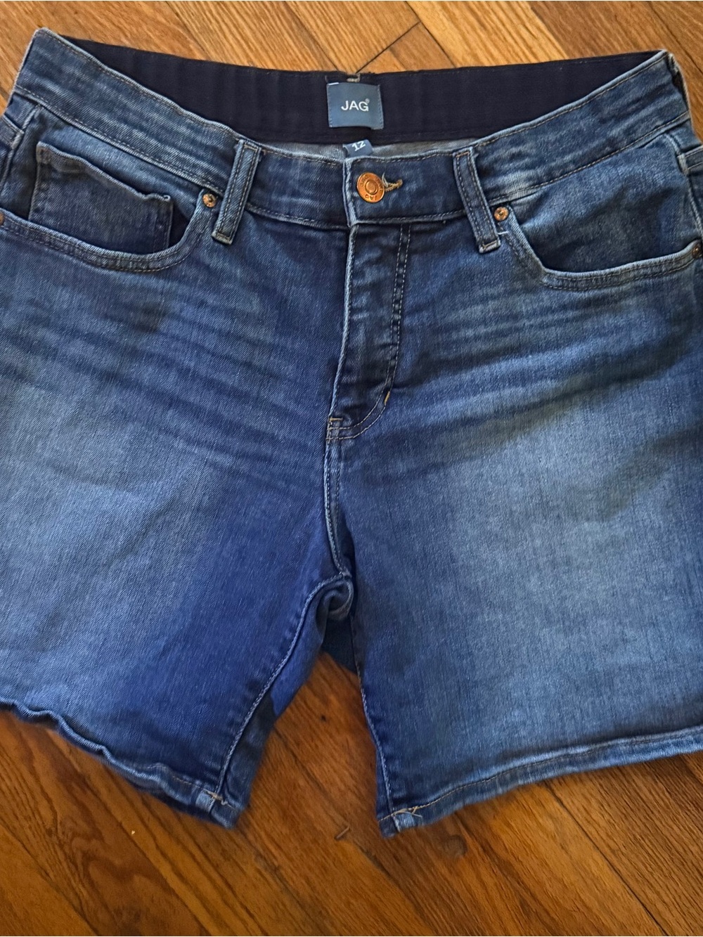 Jag Jeans Alex Boyfriend Blue Denim Shorts